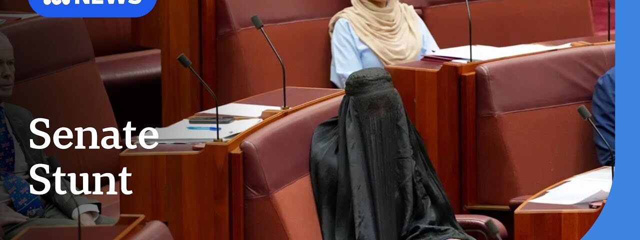 Senate suspended after Pauline Hanson wears burka