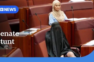 Senate suspended after Pauline Hanson wears burka